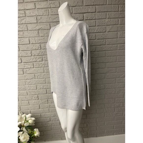Cabi Gray Chunky Side Zipper Sweater Size S - Picture 3 of 11